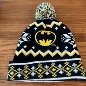 ❤️5 For $20❤️ Batman Men’s Batman Beanie w a Pom Pom
Size ONE SIZE FITS ALL